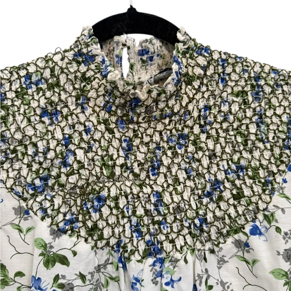 Zara Rustic Floral Print Midi Dress, size small